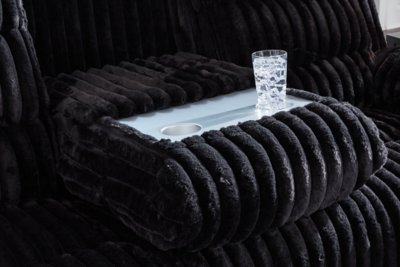 Higgesbee Power Reclining Sofa with Drop Down Table - Image 8