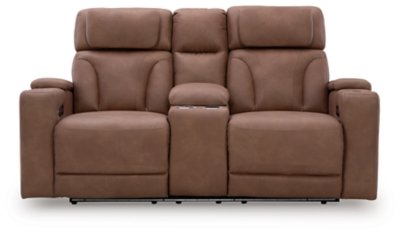 Wonder Waves Power Reclining Loveseat with Console - Image 5