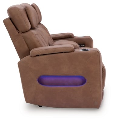 Wonder Waves Power Reclining Loveseat with Console - Image 6