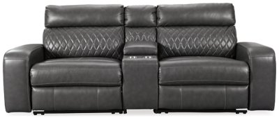 Samperstone 3-Piece Power Reclining Sectional Loveseat - Image 4