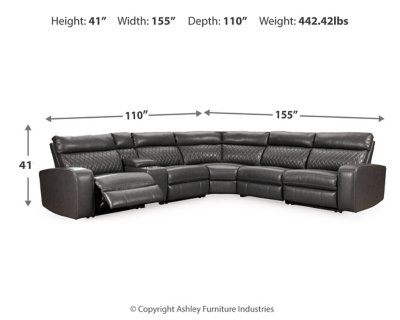 Samperstone 6-Piece Power Reclining Sectional - Image 5