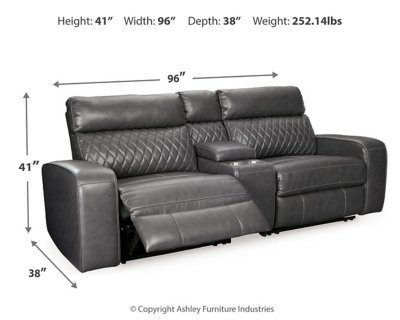 Samperstone 3-Piece Power Reclining Sectional Loveseat - Image 5