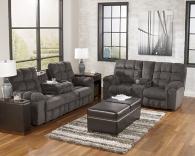 Acieona Reclining Loveseat with Console - Image 7