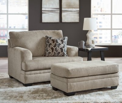 Stonemeade Sofa Chaise, Oversized Chair, and Ottoman - Image 19