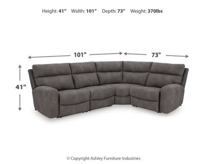 Next-Gen DuraPella 4-Piece Power Reclining Sectional - Image 17