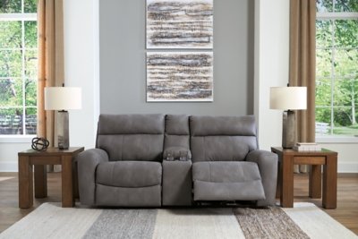 Next-Gen DuraPella 3-Piece Power Reclining Sectional Loveseat with Console - Image 4