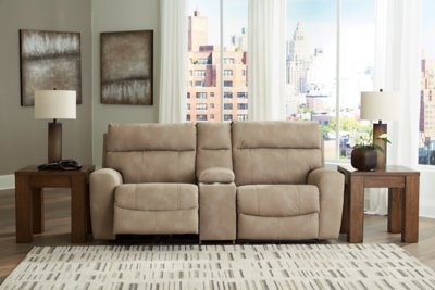 Next-Gen DuraPella 3-Piece Power Reclining Sectional Loveseat with Console - Image 3