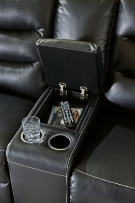Warlin Power Reclining Loveseat with Console - Image 9