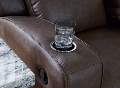 Lavenhorne Reclining Sofa with Drop Down Table - Image 9