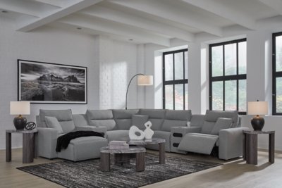 Modmax 7-Piece Power Reclining Sectional with Chaise - Image 3