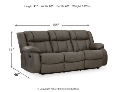 First Base Reclining Sofa, Loveseat and Recliner - Image 20