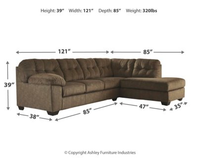 Accrington 2-Piece Sleeper Sectional with Chaise - Image 5