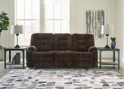 Soundwave Reclining Sofa with Drop Down Table - Image 3