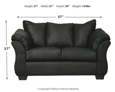 Darcy Loveseat and Ottoman - Image 4
