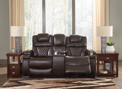 Warnerton Power Reclining Loveseat with Console - Image 3