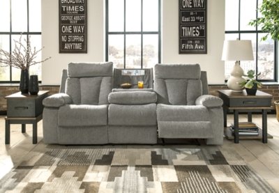 Mitchiner Reclining Sofa with Drop Down Table - Image 3
