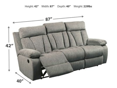 Mitchiner Reclining Sofa with Drop Down Table - Image 16