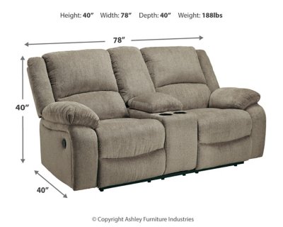 Draycoll Reclining Loveseat with Console - Image 5