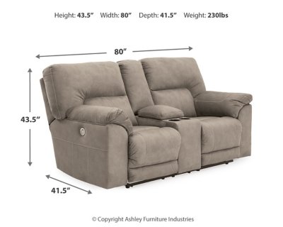 Cavalcade Power Reclining Loveseat with Console - Image 5