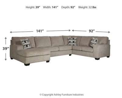 Ballinasloe 3-Piece Sectional with Ottoman - Image 8