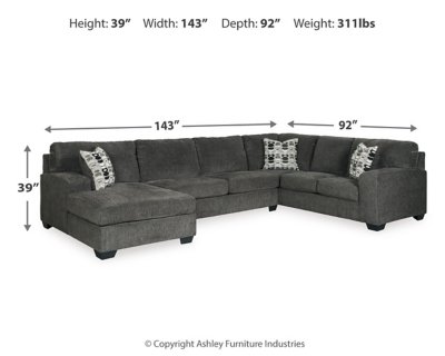 Ballinasloe 3-Piece Sectional with Chaise - Image 4
