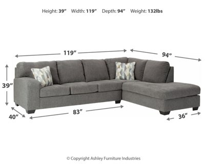 Dalhart 2-Piece Sectional with Chaise - Image 5