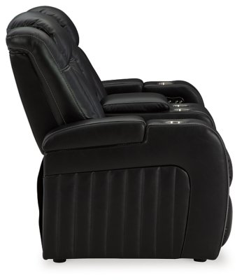 Caveman Den Power Reclining Loveseat with Console - Image 6