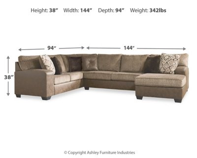 Abalone 3-Piece Sectional with Chaise - Image 5