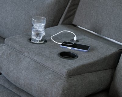 Yarrow Lane Reclining Sofa with Drop Down Table - Image 9
