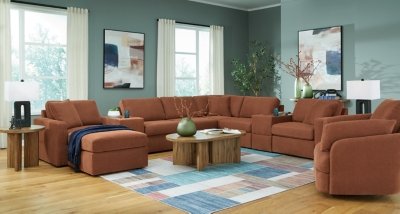 Modmax 3-Piece Sectional Sofa, 2-Piece Sectional Loveseat and Swivel Glider Recliner - Image 22