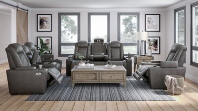 HyllMont Power Reclining Sofa and Power Recliner - Image 14