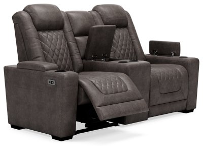 HyllMont Power Reclining Loveseat and Power Recliner - Image 4
