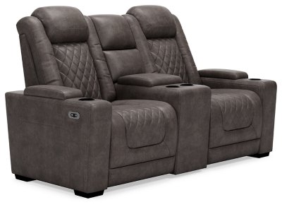 HyllMont Power Reclining Loveseat and Power Recliner - Image 3