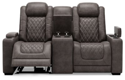 HyllMont Power Reclining Loveseat with Console - Image 8