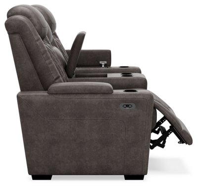 HyllMont Power Reclining Loveseat with Console - Image 16