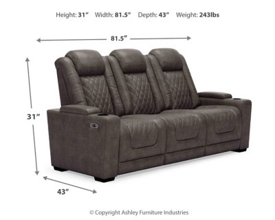 HyllMont Power Reclining Sofa - Image 5