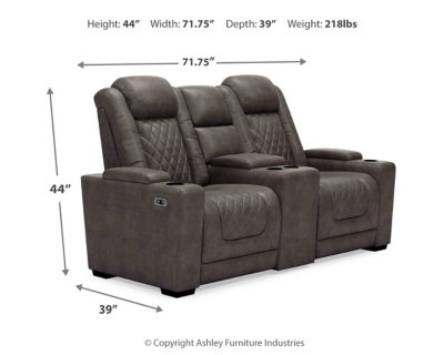 HyllMont Power Reclining Loveseat and Power Recliner - Image 12
