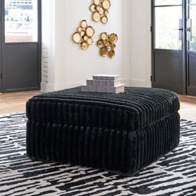 Midnight-Madness 4-Piece Sectional and Ottoman - Image 22