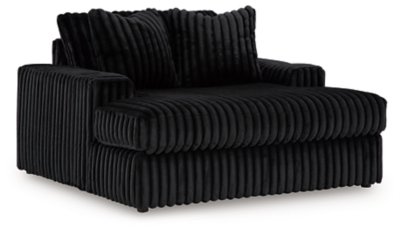 Midnight-Madness 4-Piece Sectional and Oversized Chaise - Image 3