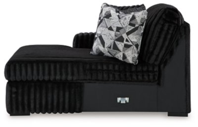 Midnight-Madness 4-Piece Sectional and Ottoman - Image 9