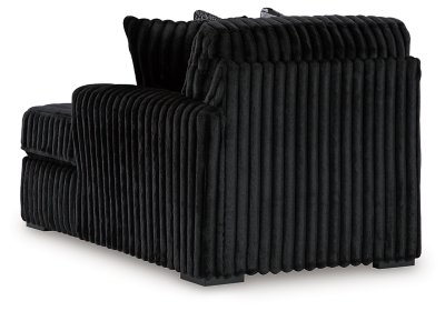 Midnight-Madness 4-Piece Sectional and Oversized Chaise - Image 9