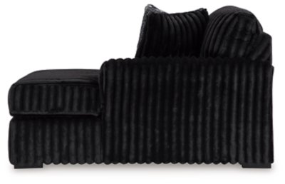 Midnight-Madness 4-Piece Sectional and Oversized Chaise - Image 10