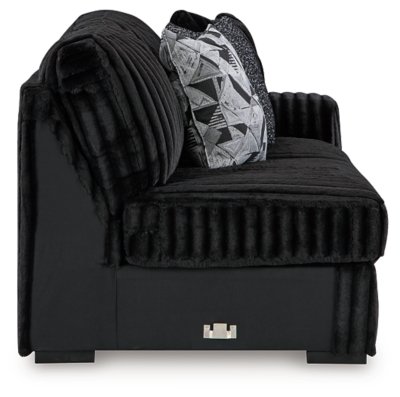 Midnight-Madness 4-Piece Sectional and Ottoman - Image 18