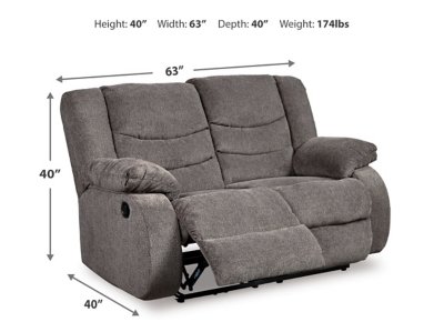 Tulen Reclining Loveseat and Recliner - Image 6
