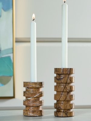 Emsleyfield Candle Holder Set (Set of 2) - Image 3