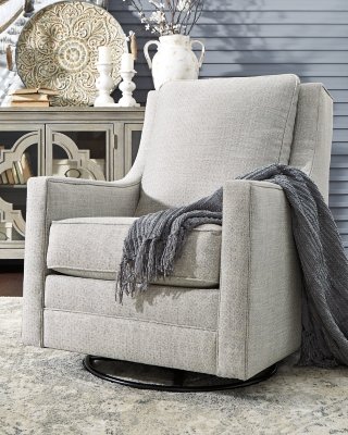 Kambria Swivel Glider Accent Chair - Image 3
