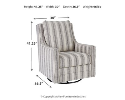 Kambria Swivel Glider Accent Chair - Image 5