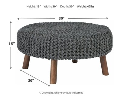 Jassmyn Oversized Accent Ottoman - Image 5