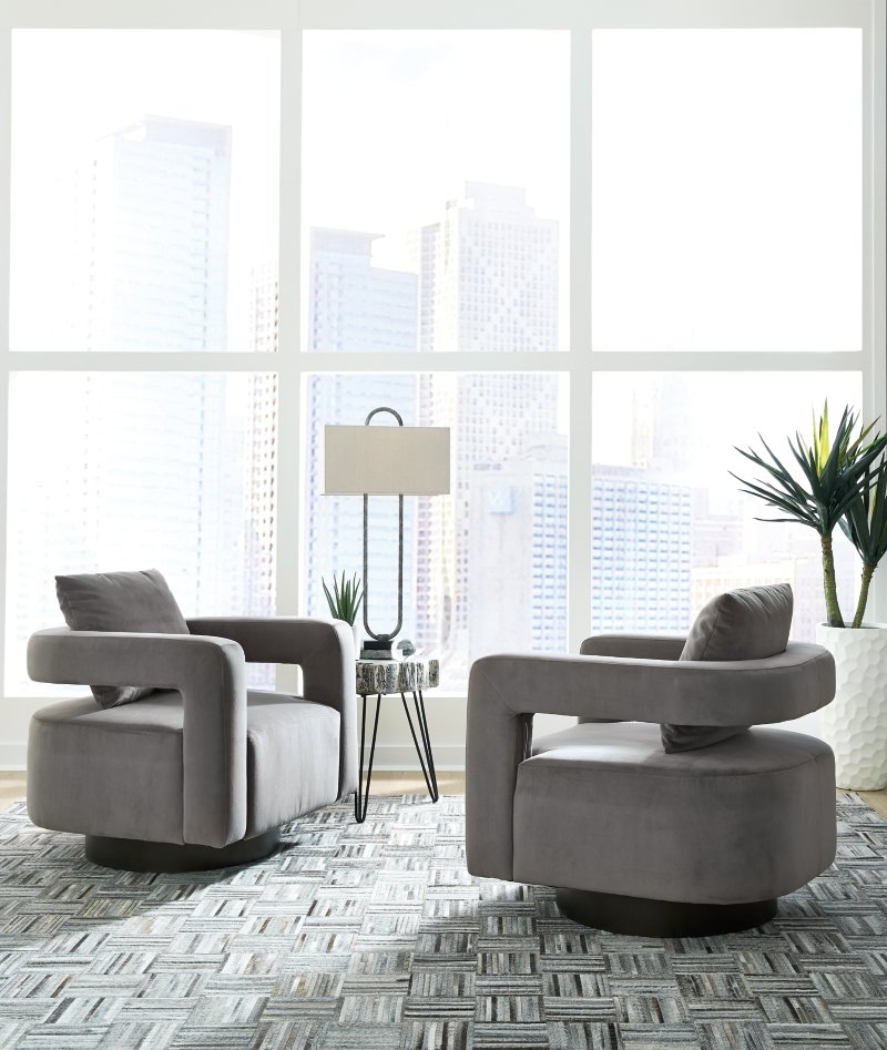 Alcoma Swivel Accent Chair - Image 5