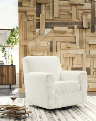 Herstow Swivel Glider Accent Chair - Image 3